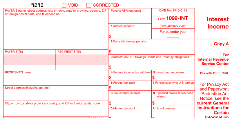 Form 1099-INT preview