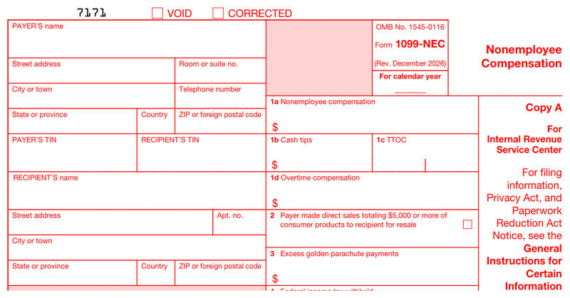 Form 1099-NEC preview