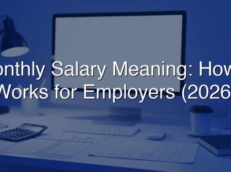 Monthly Salary Meaning: How It Works for Employers (2026)