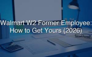 Walmart W2 Former Employee: How To Get Yours (2026)