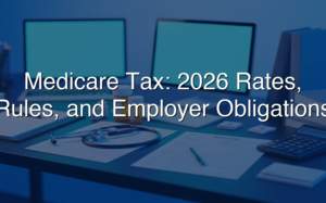 Medicare Tax: 2026 Rates, Rules, and Employer Obligations