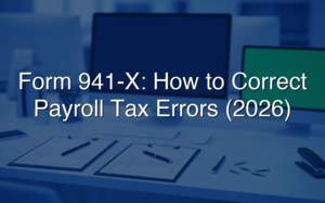 Form 941-X: How To Correct Payroll Tax Errors (2026)