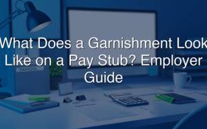 What Does a Garnishment Look Like on a Pay Stub? Employer Guide