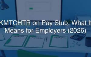 KMTCHTR on Pay Stub: What It Means for Employers (2026)