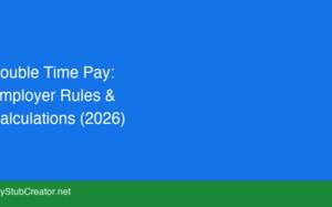 Double Time Pay: Employer Rules & Calculations (2026)