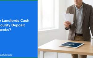 do landlords cash security deposit checks?