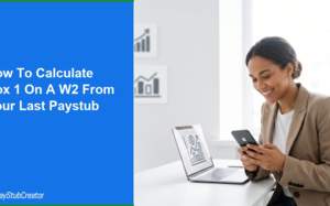 How to Calculate Box 1 on a W2 From Your Last Paystub (2026 Guide)