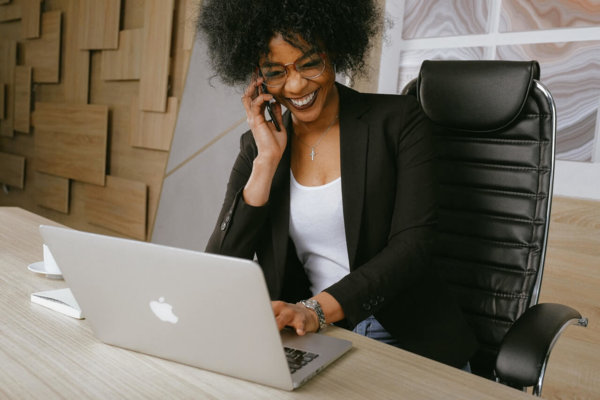 woman on laptop